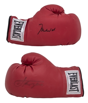 Lot of (2) Signed Boxing Gloves Including Muhammad Ali and Joe Frazier (Steiner)
